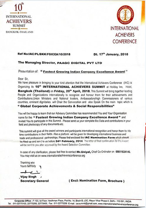 Paagc Digital Bangalore